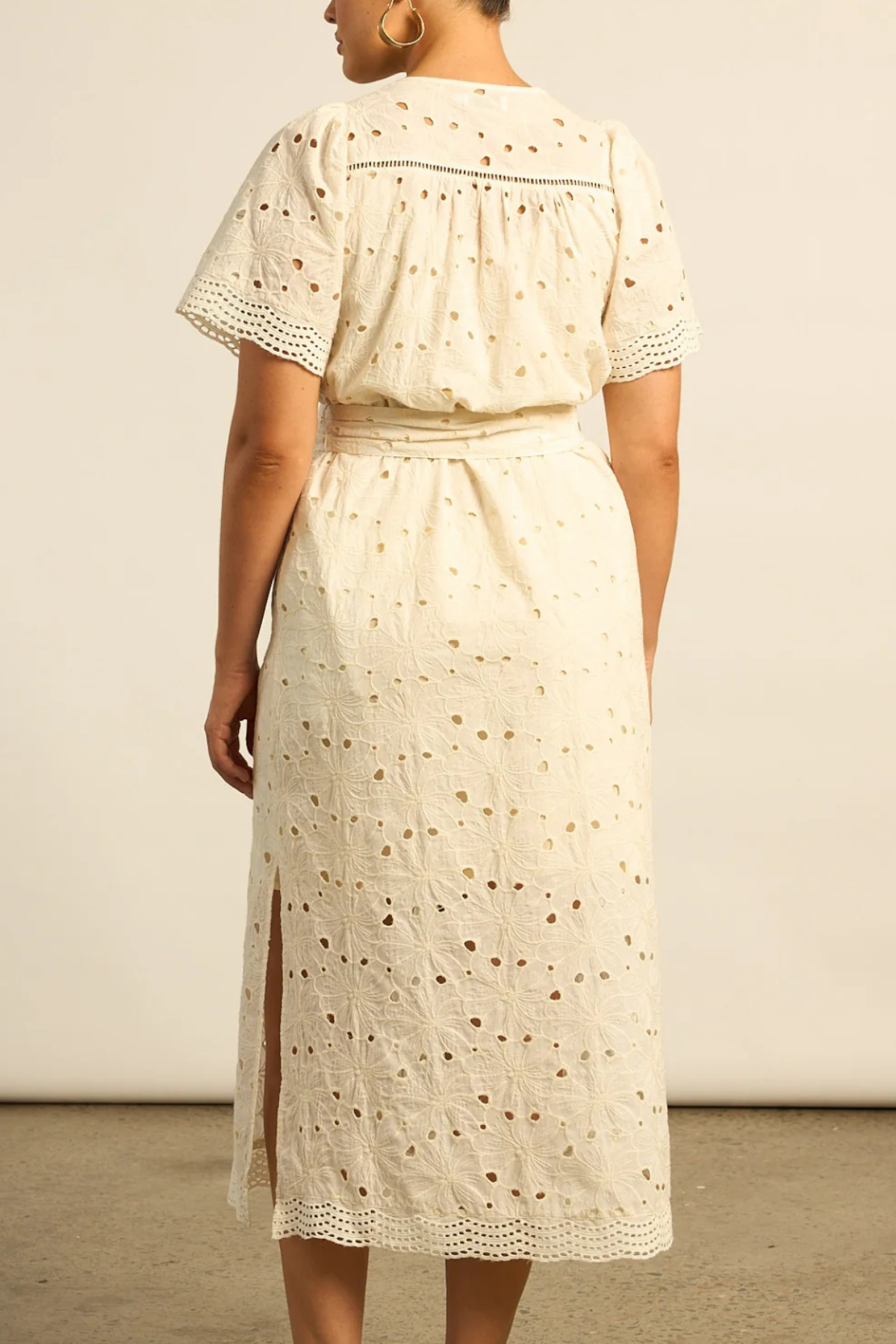 Voyage Dress Broderie Cream