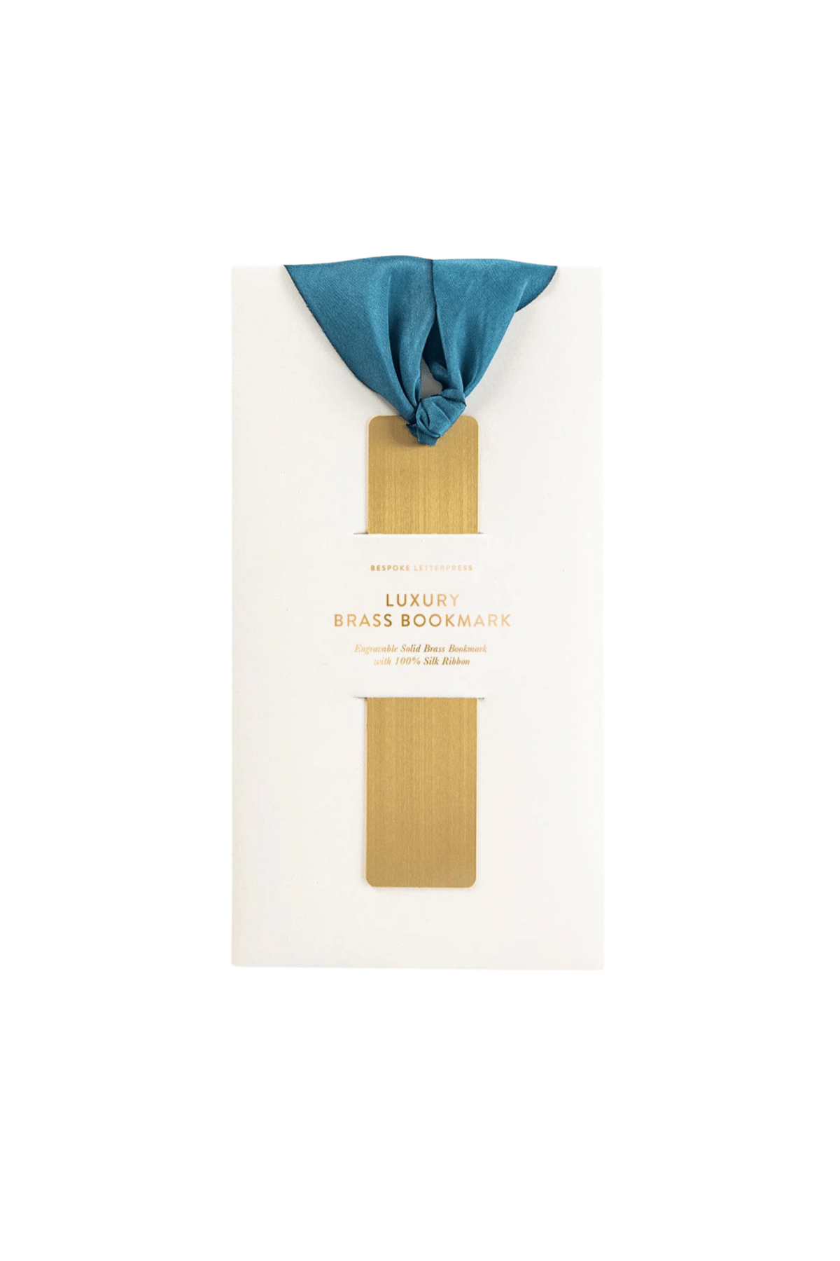 Brass Bookmark Teal
