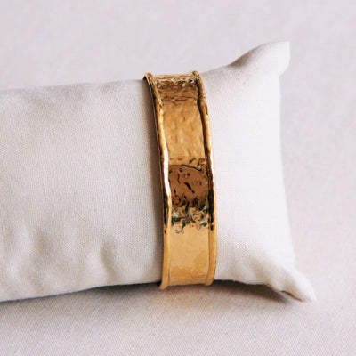 Beaten Gold Bangle