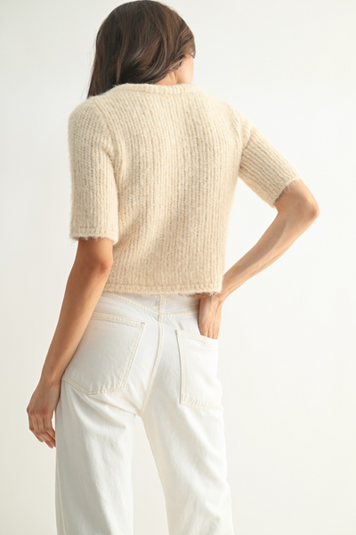 Grace Chiffon Bow Cardigan