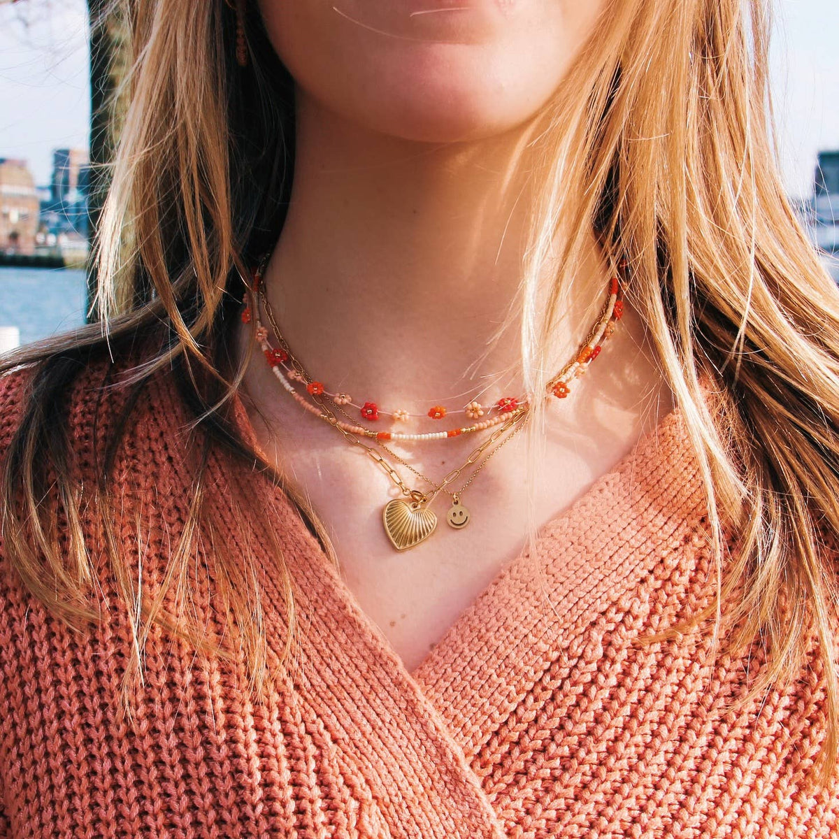 D-chain Heart Necklace