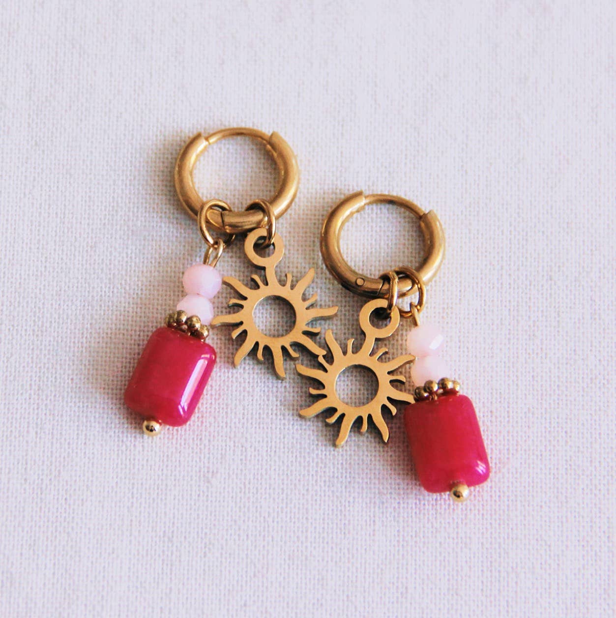 Resin Pendant Drop Earrings