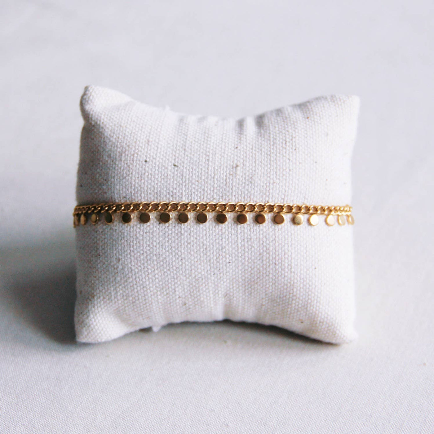 Coin Chain Gold Bracelet