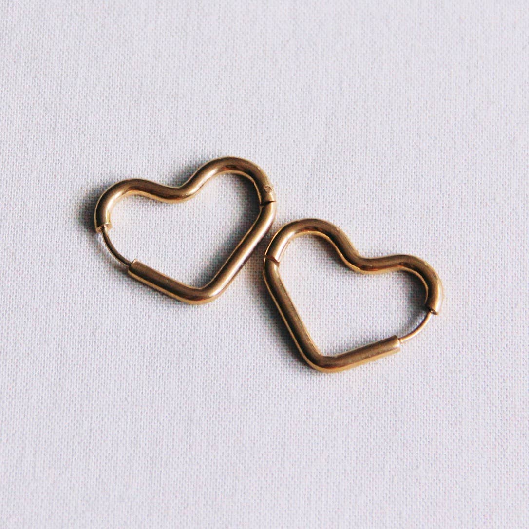 Large Heart Hoop Earring