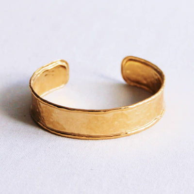 Beaten Gold Bangle