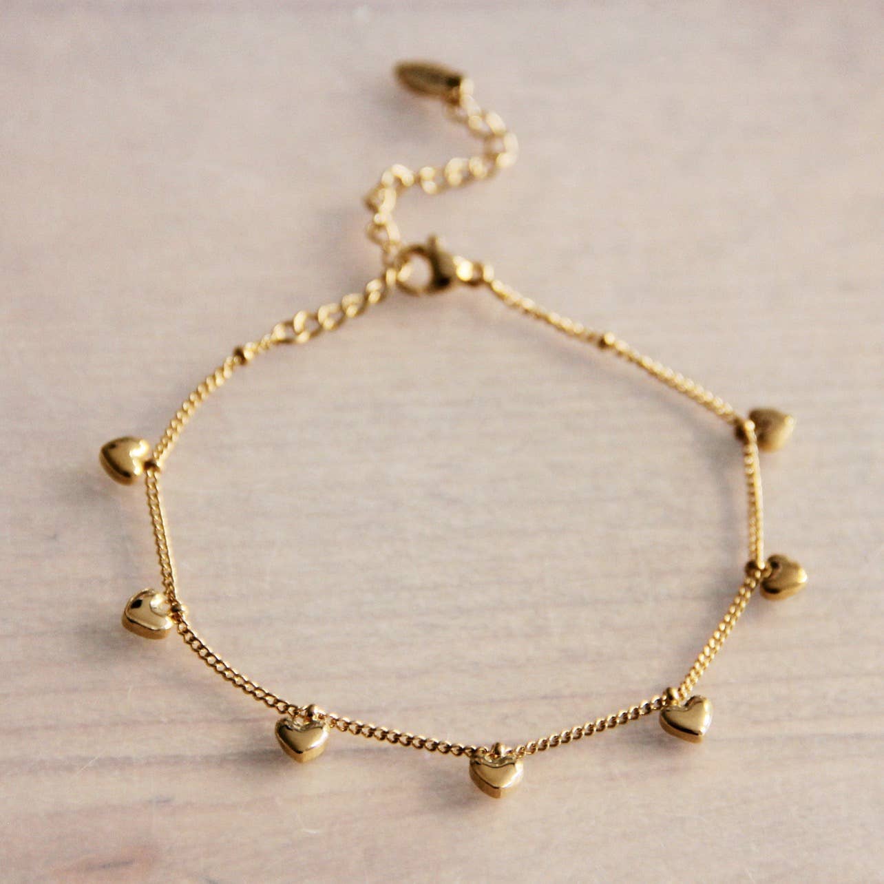 Mini Heart Charm Bracelet