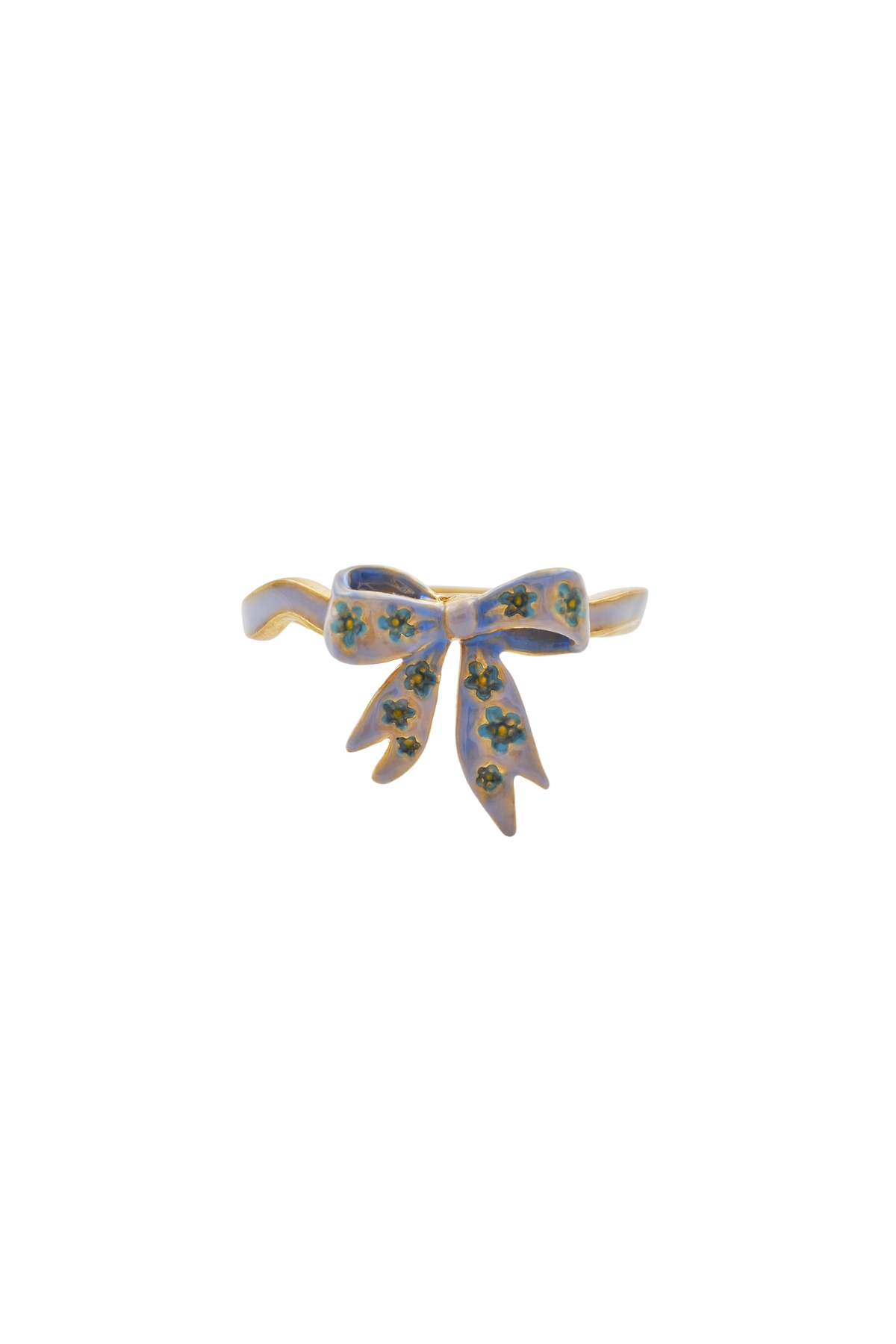 Forget Me Not Bow Ring Small