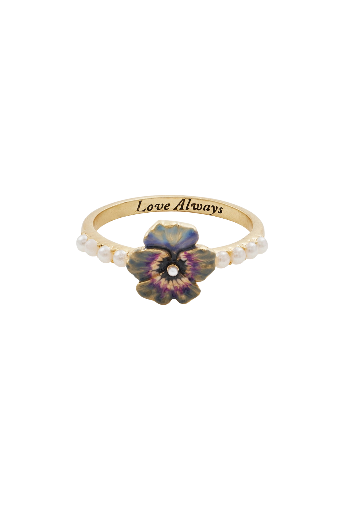 Pansy Pearl Ring