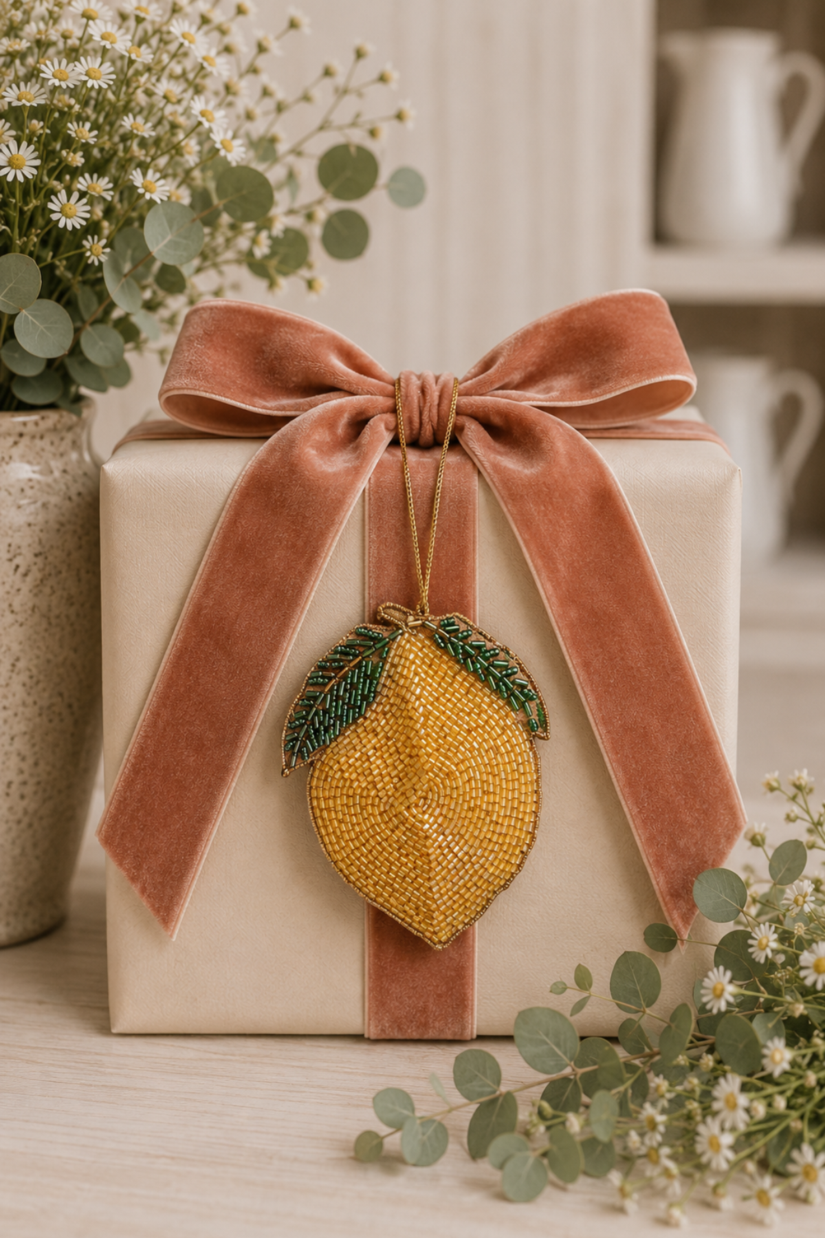 Lemon Beaded Decoration