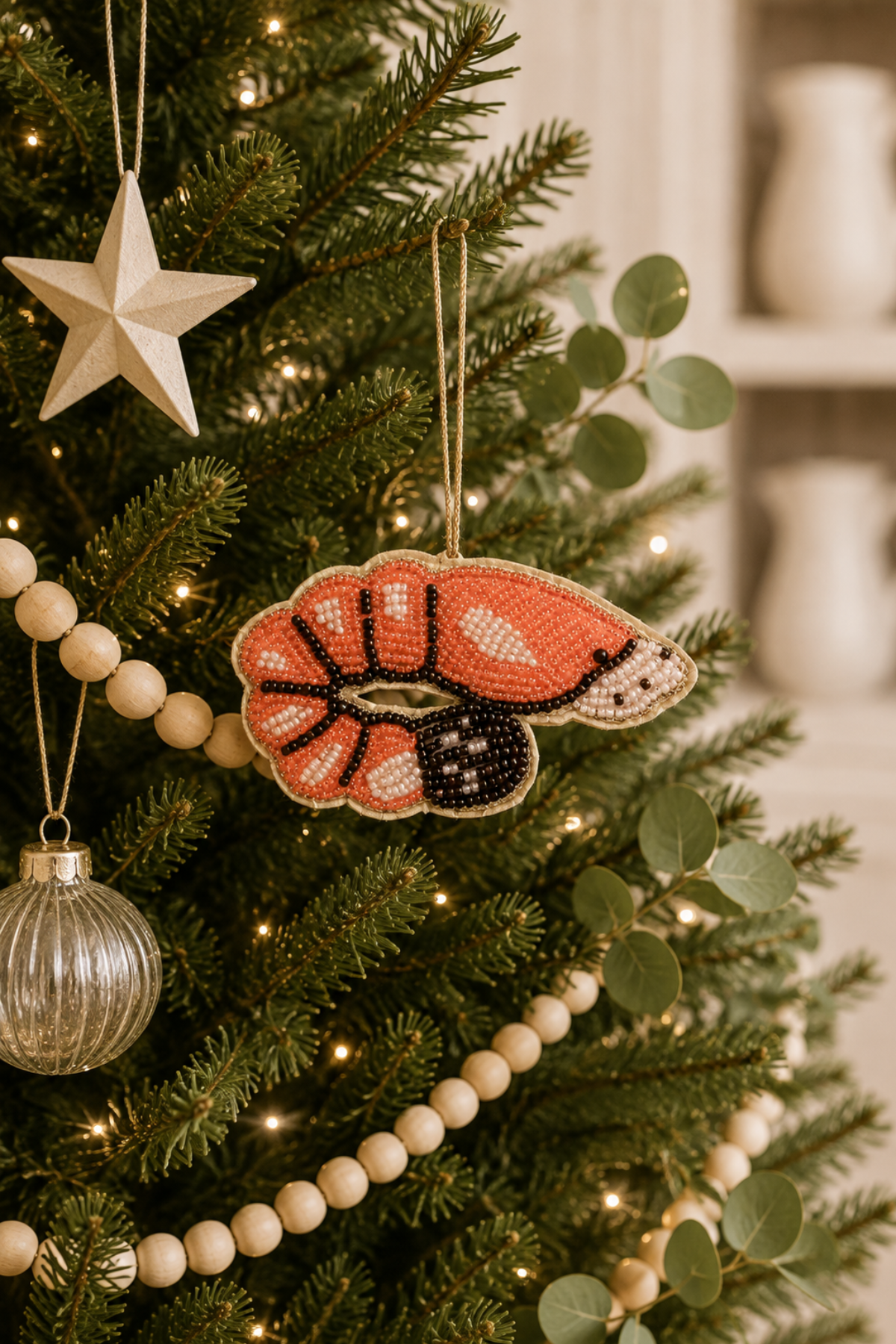 Prawn Beaded Decoration