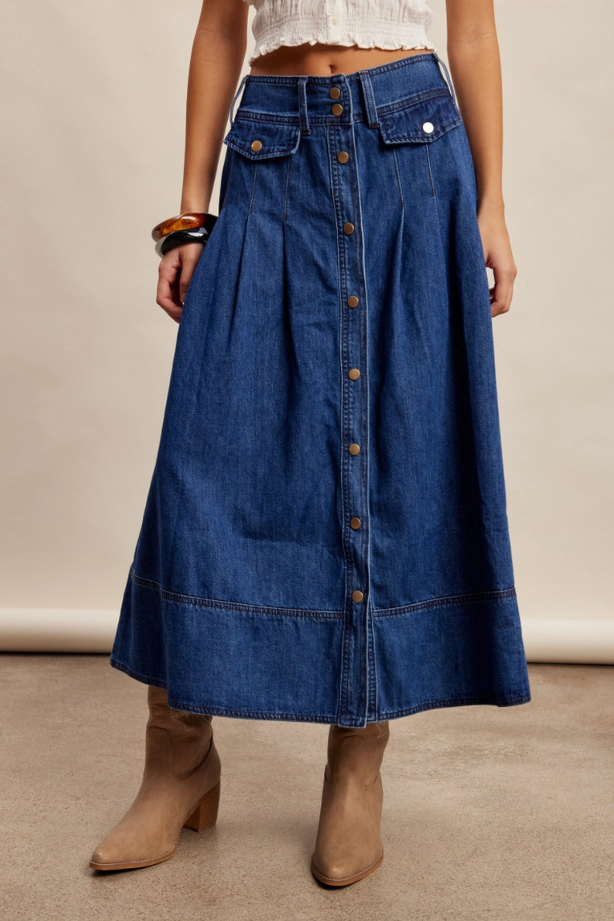 Prairie Denim Skirt