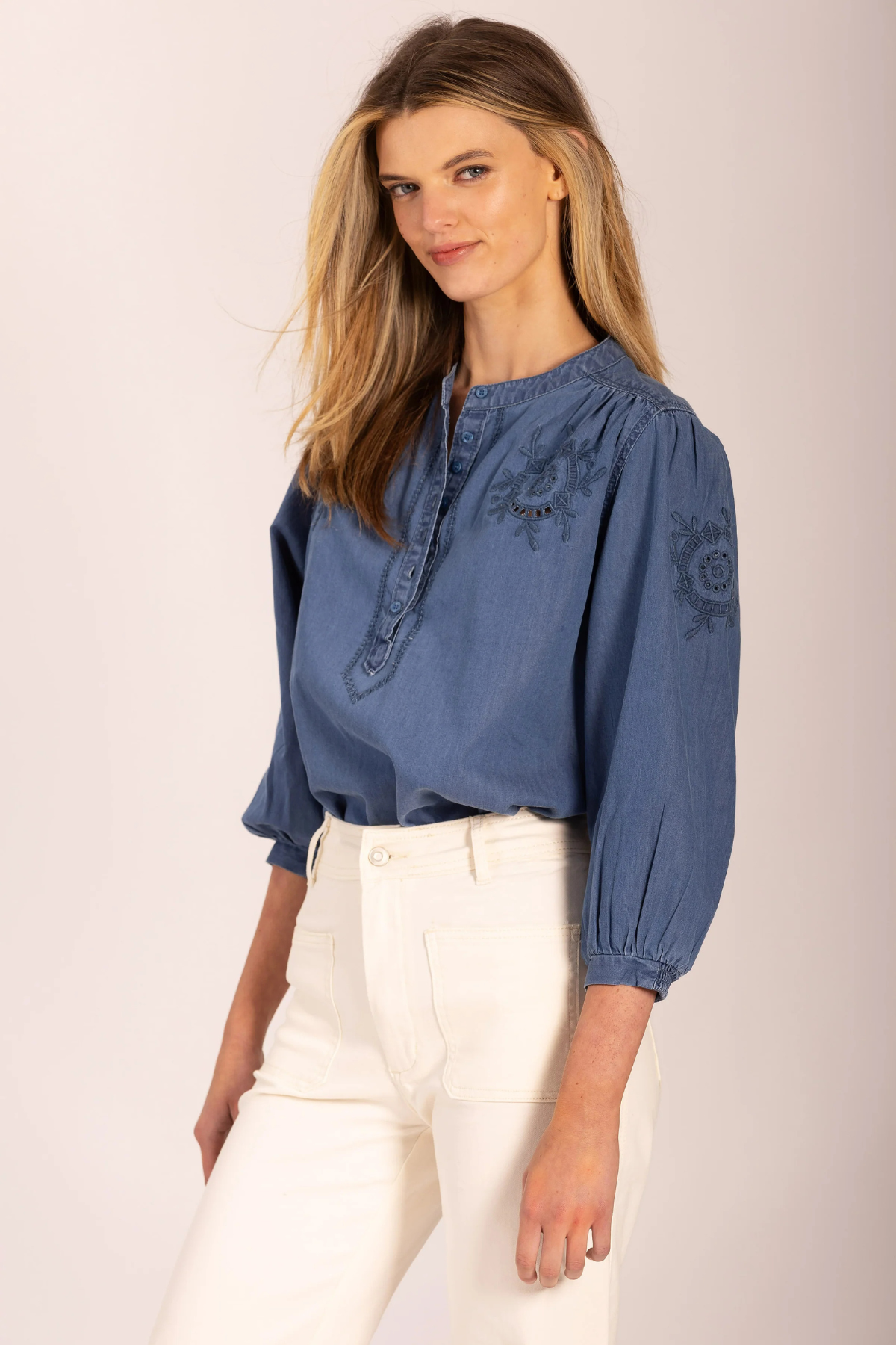 Jane Denim Blouse