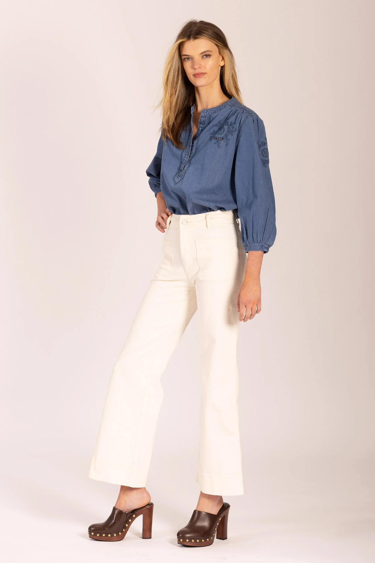 Jane Denim Blouse