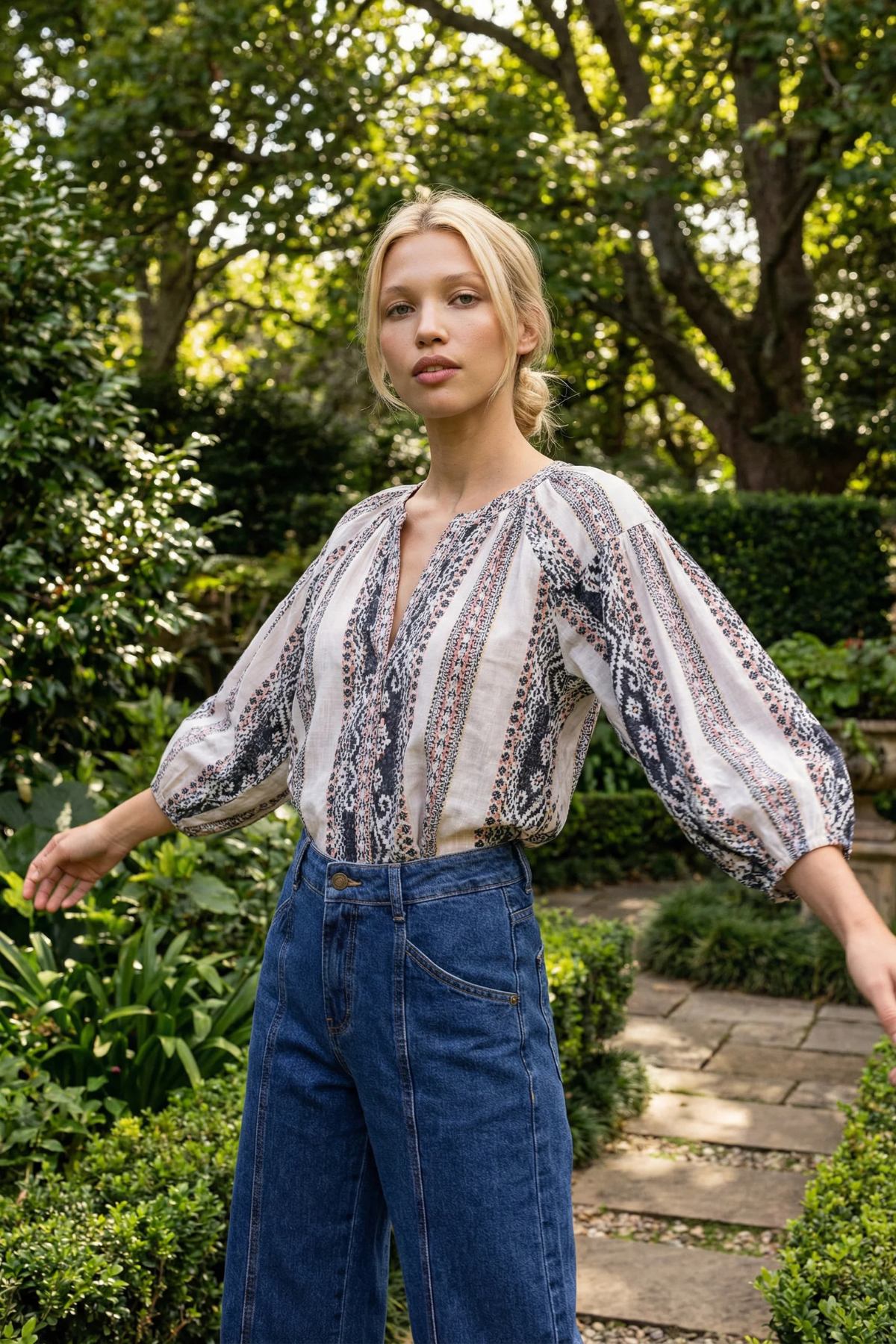 Twenty Cotton Fifteen Stripe Blouse