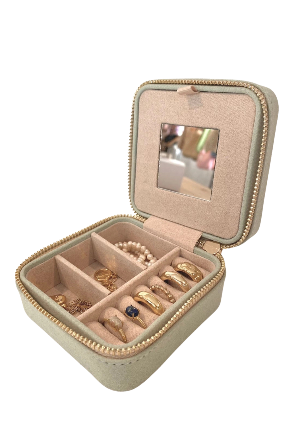 Lustre & Sage Travel Jewellery Box