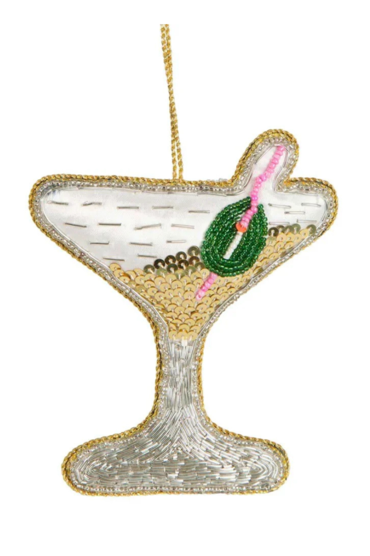 Martini Sequin Tree Decoration