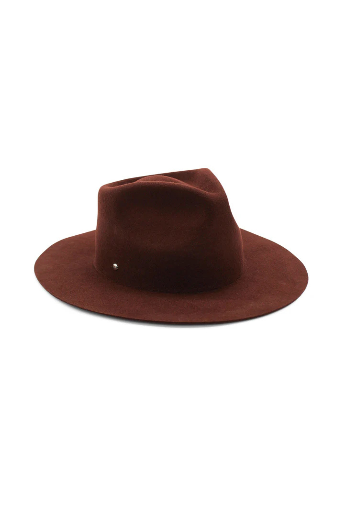 Amelia Wool Fedora in Chocolate