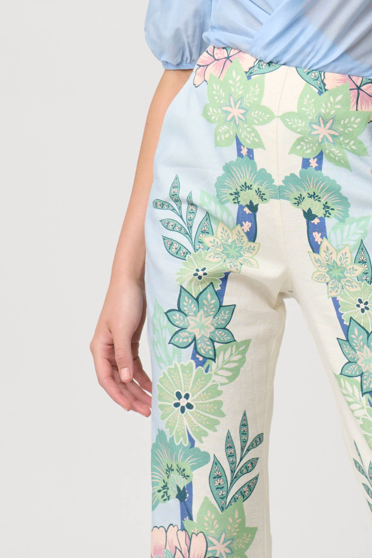 Carlyle Linen Pant Paradi Flè Print