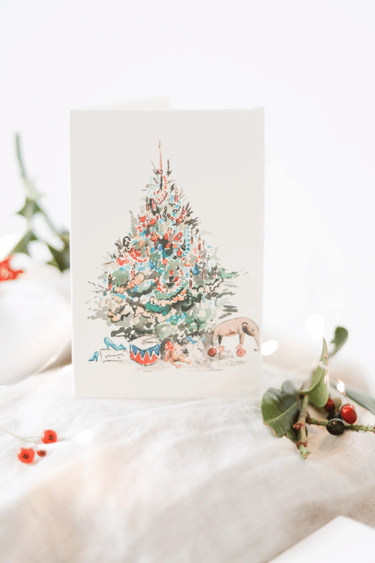 Under The Christmas Tree Card
