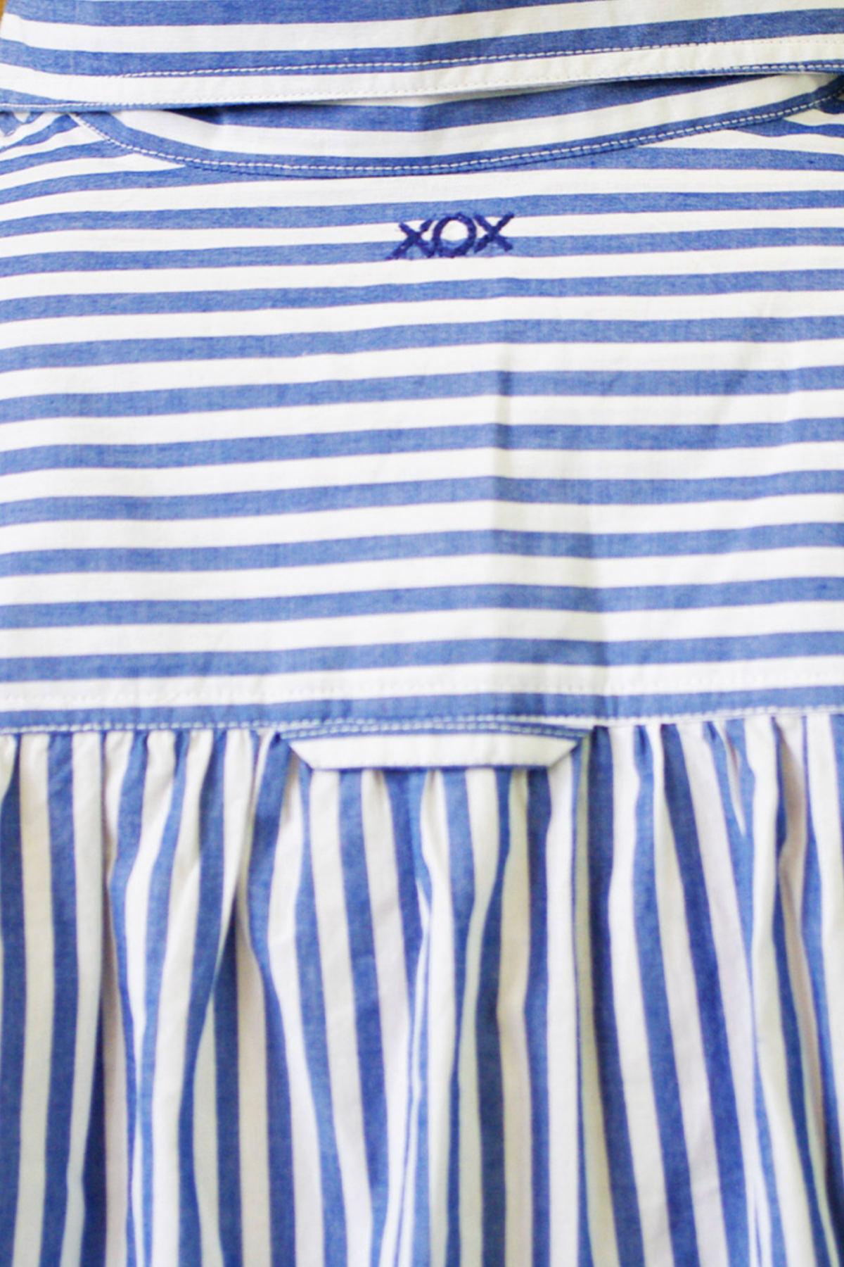 Riley Oversized Blue and White Stripe Shirt