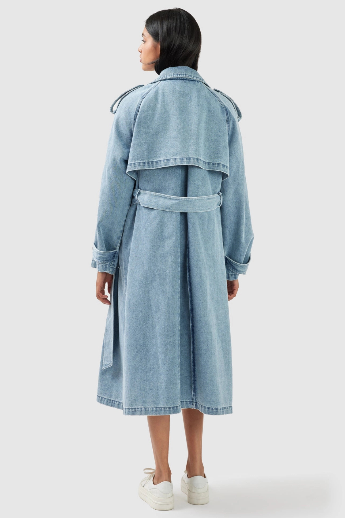 Wild Skies Denim Trench