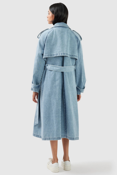 Wild Skies Denim Trench