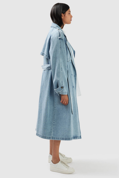 Wild Skies Denim Trench