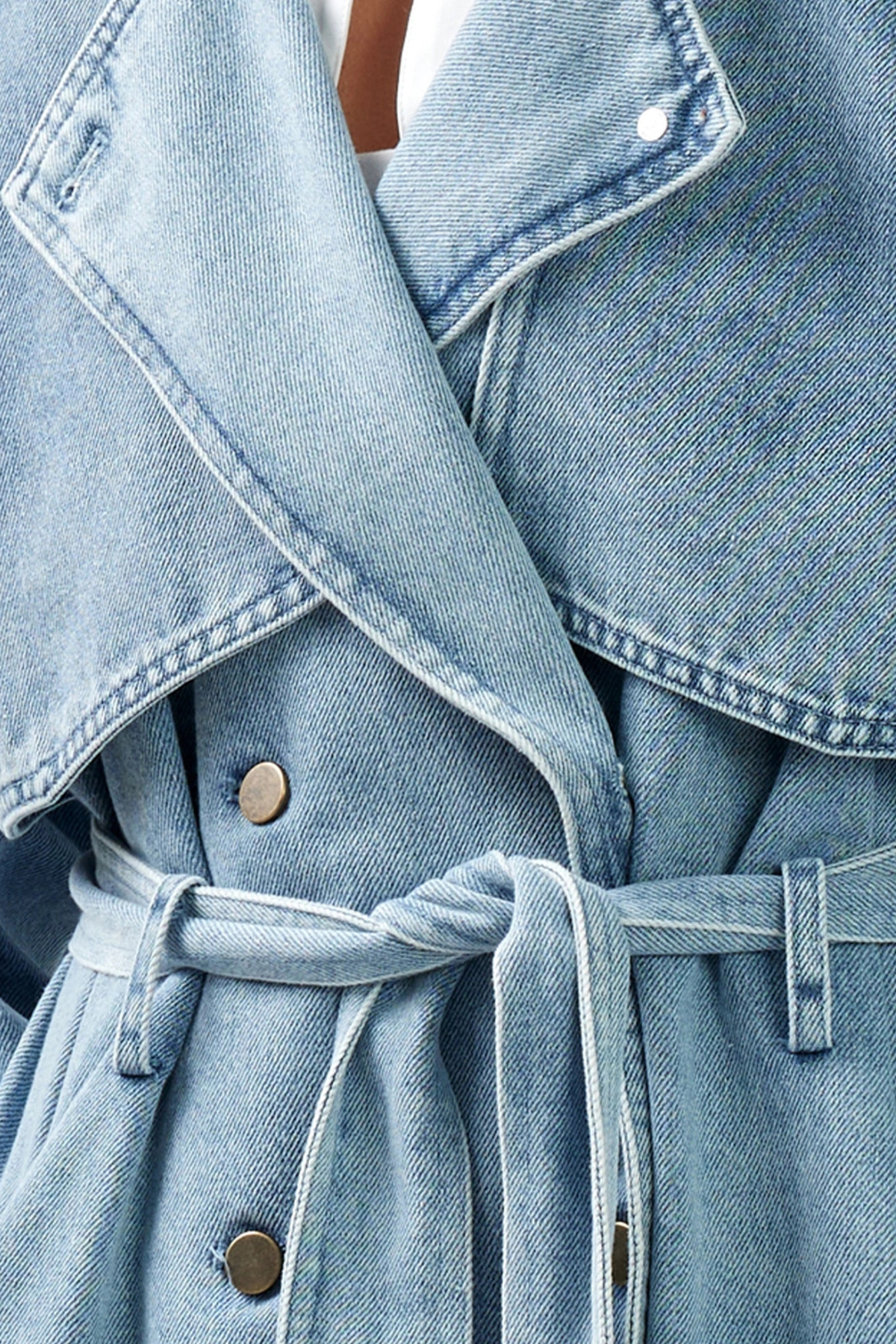 Wild Skies Denim Trench