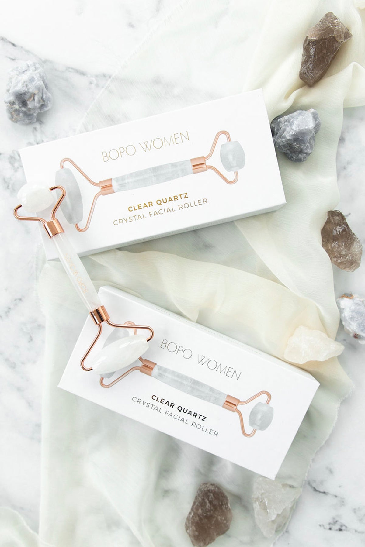 Clear Quartz Facial Roller