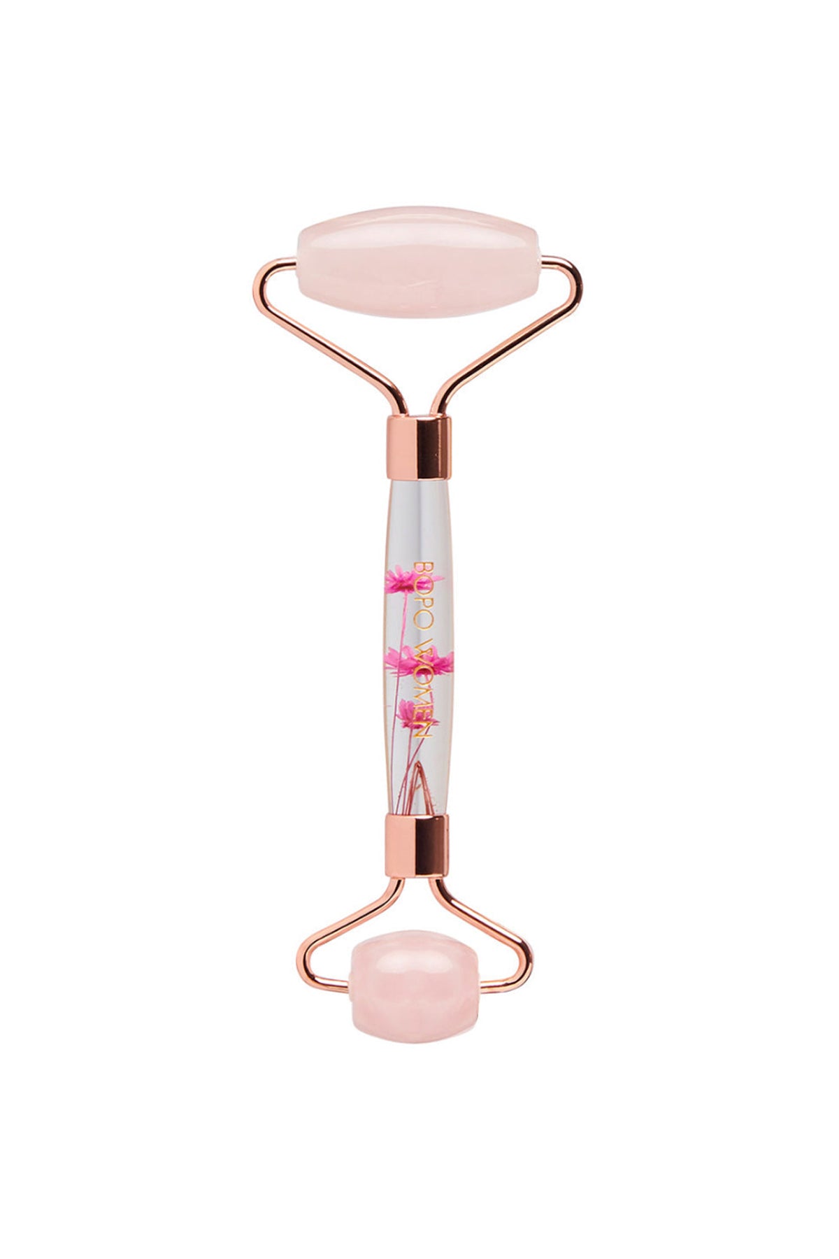 Floral Rose Quartz Facial Roller