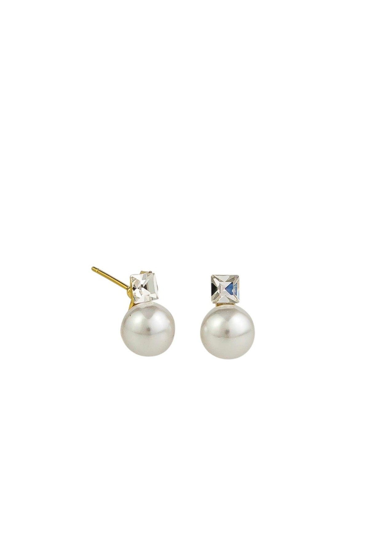 Crystal & Pearl Studs