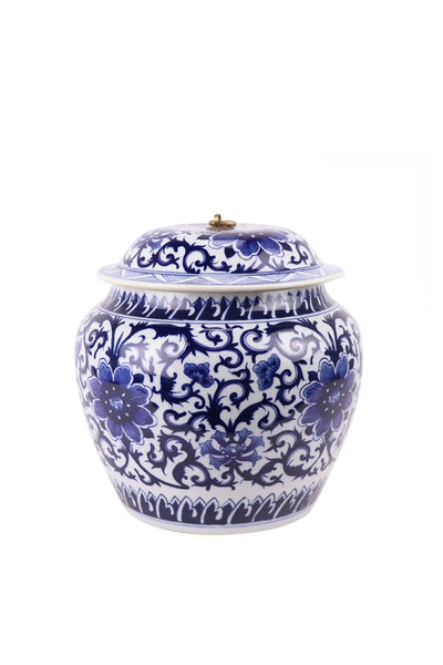Jiangxi Wide Ginger Jar with Lid