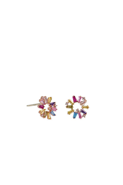 Pastel Crystal Rays Earring