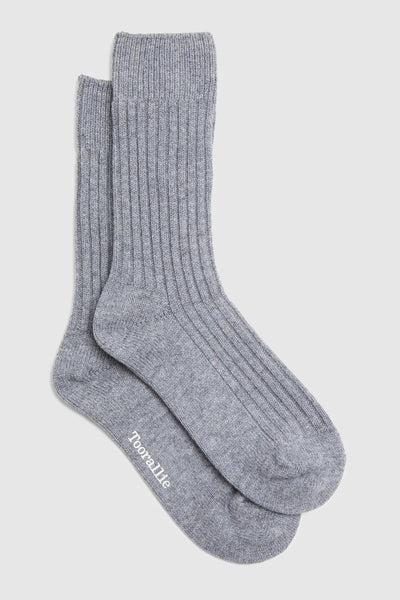 Ribbed Merino Sock Grey