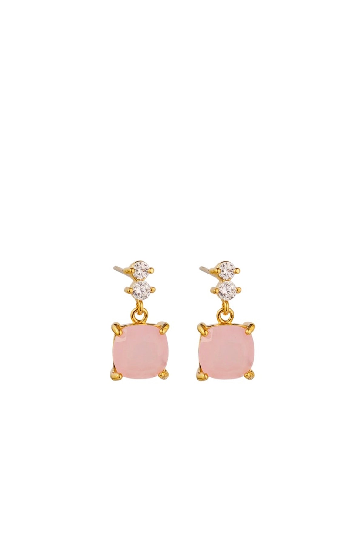 Rose Opal Crystal Palace Earring