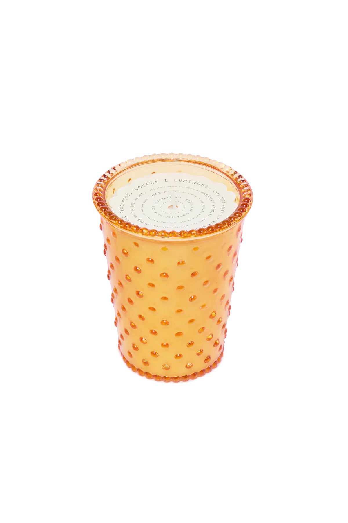 Orange Blossom Hobnail Candle