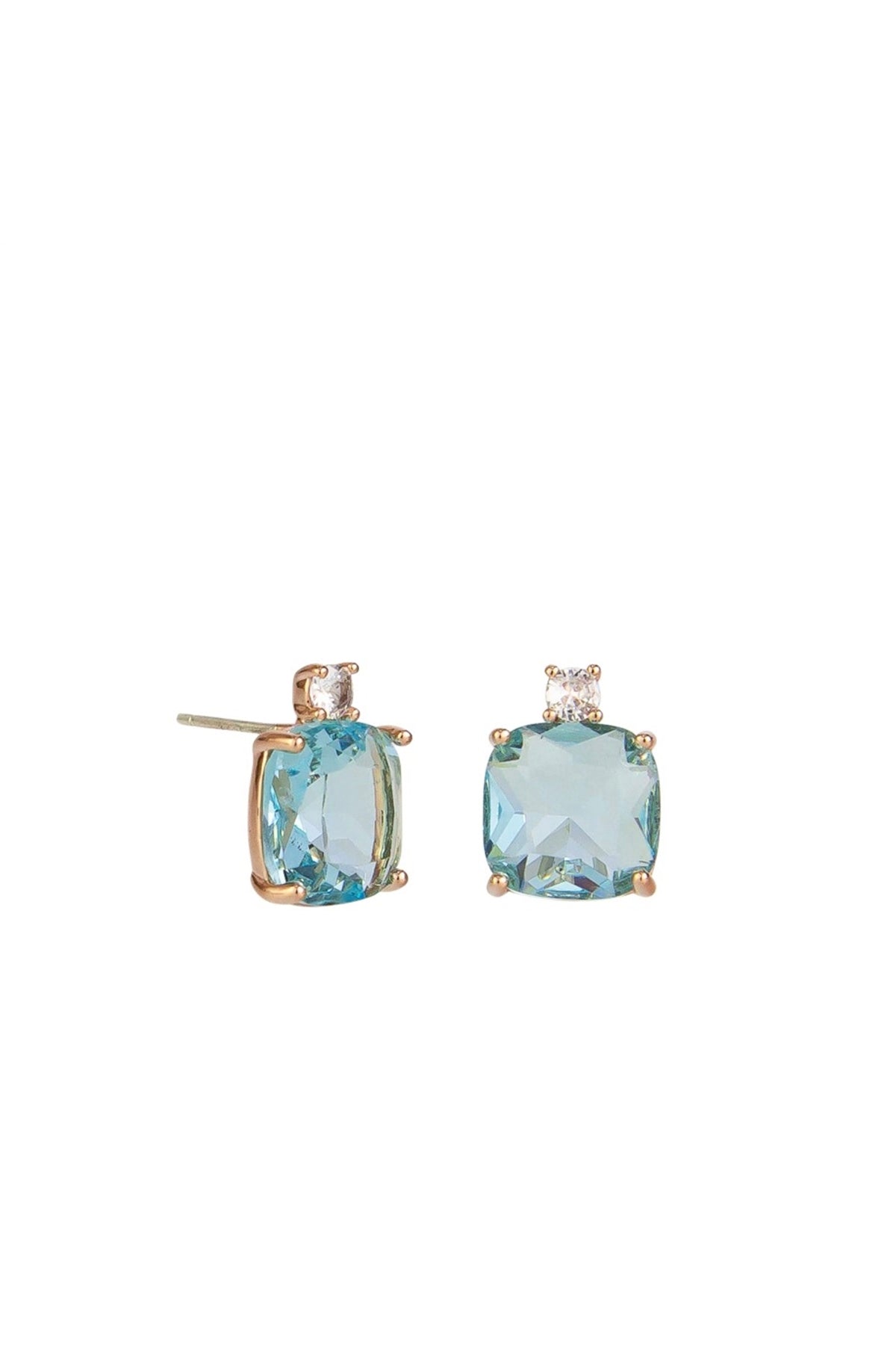 Aquamarine Perfume Studs