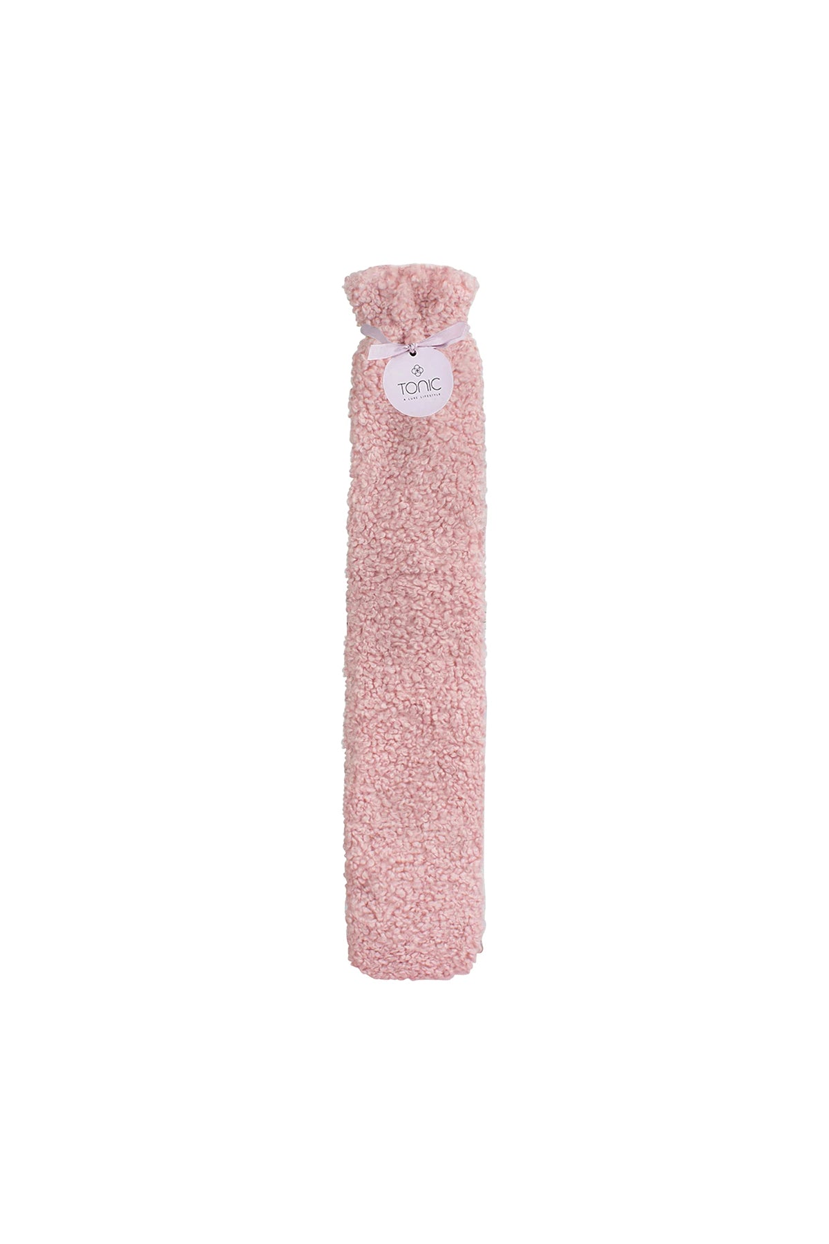 Boucle Long Hot Water Bottle Rose Quartz