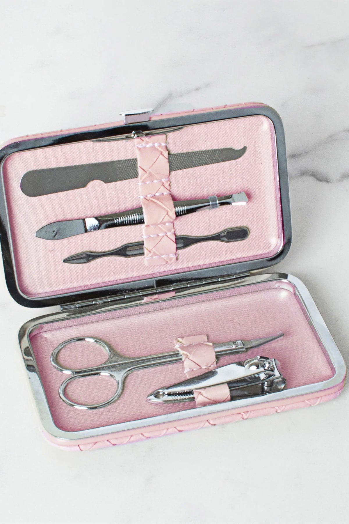 Manicure Set Woven Peony Pink