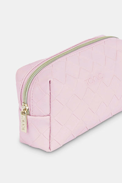 Woven Beauty Bag Peony Pink