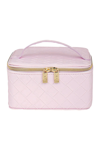 Woven Large Jewellery Cube Peony Pink