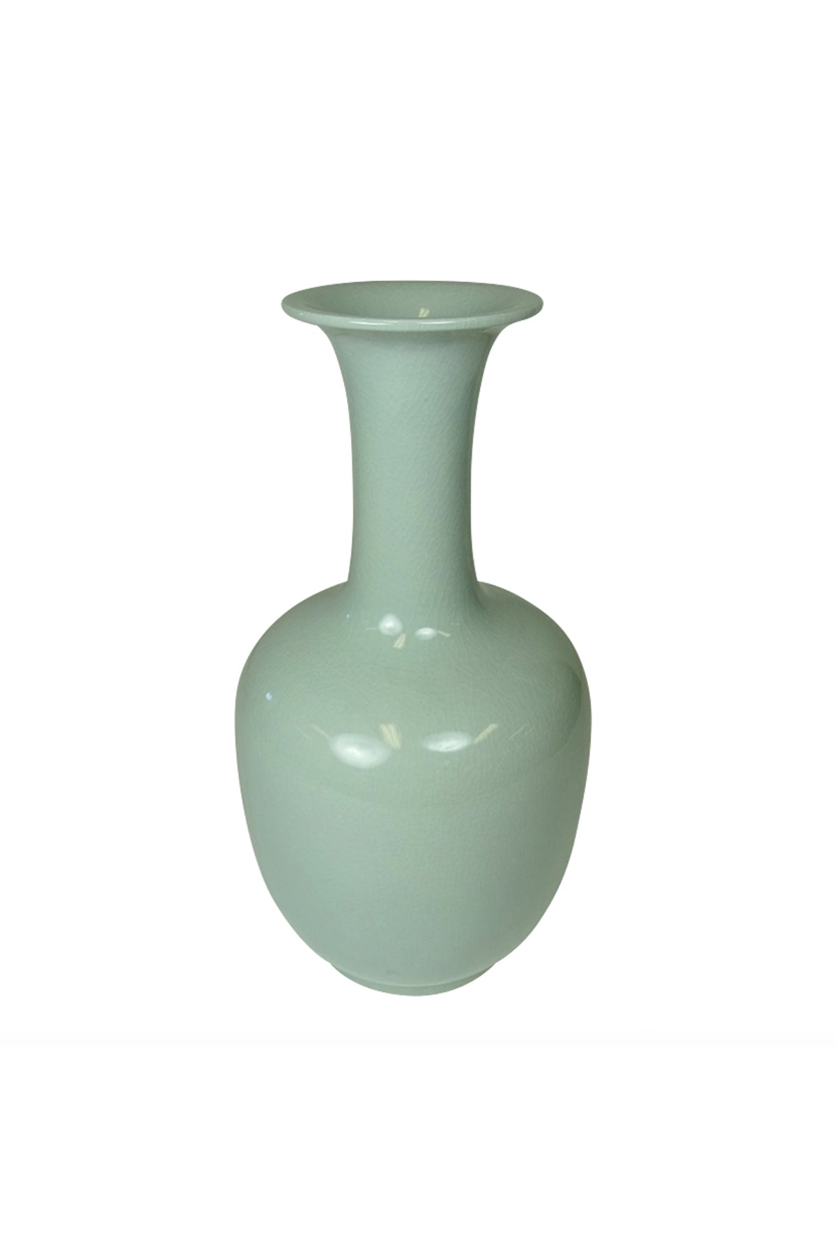 regent vase duck egg blue