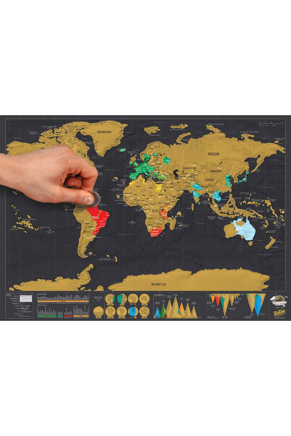 Scratch Map Deluxe Travel Edition