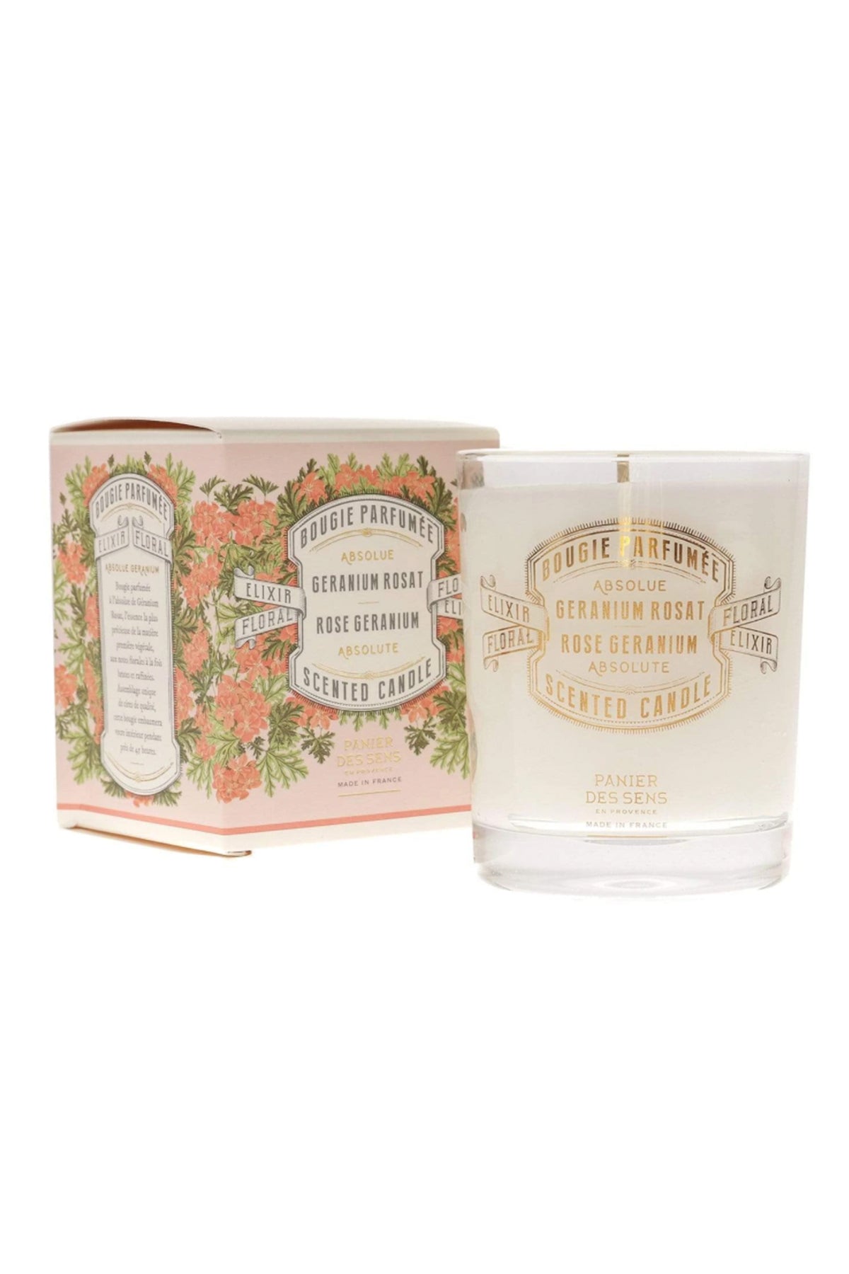 Rose Geranium Scented Candle