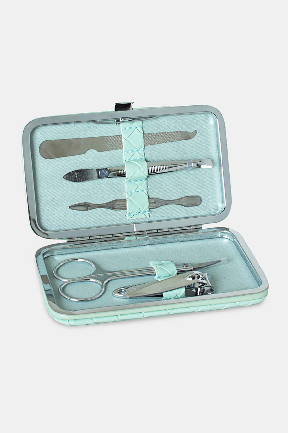 Manicure Set Woven Teal